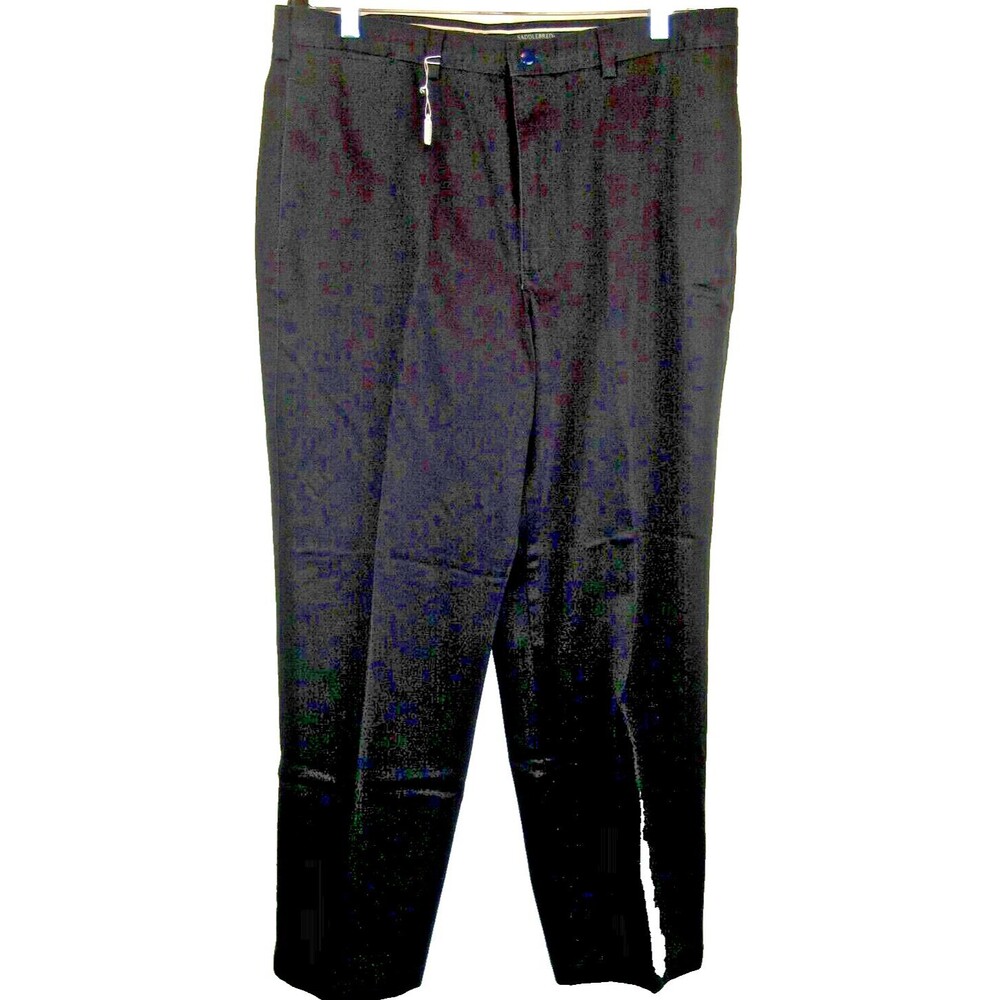 Mens Saddlebred Charcoal Gray Cotton Flat Front Chino Pants sz 36x30